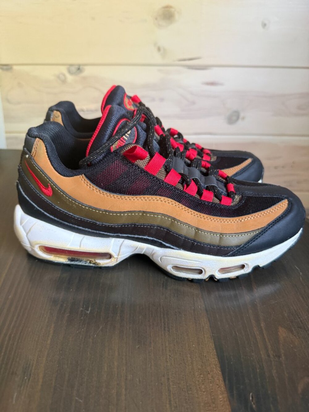 Nike Air Max 95 Yukon Brown University Red CT1805-200 Mens sneakers size 8